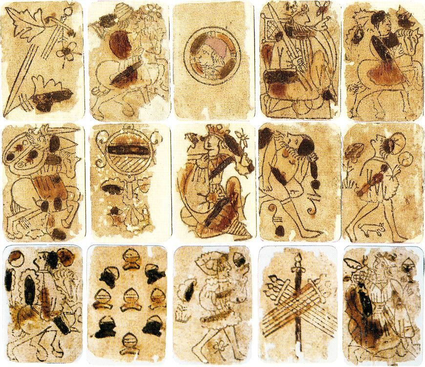 Пример оформления первых игральных карт