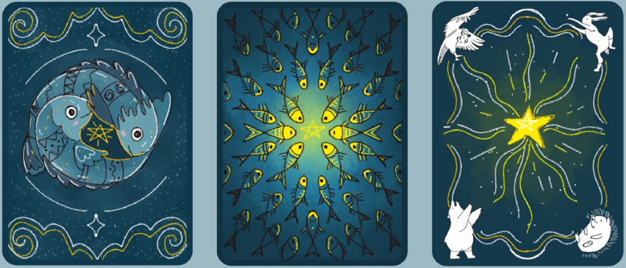 Работа по оформлению карточных игр студента Школы дизайна