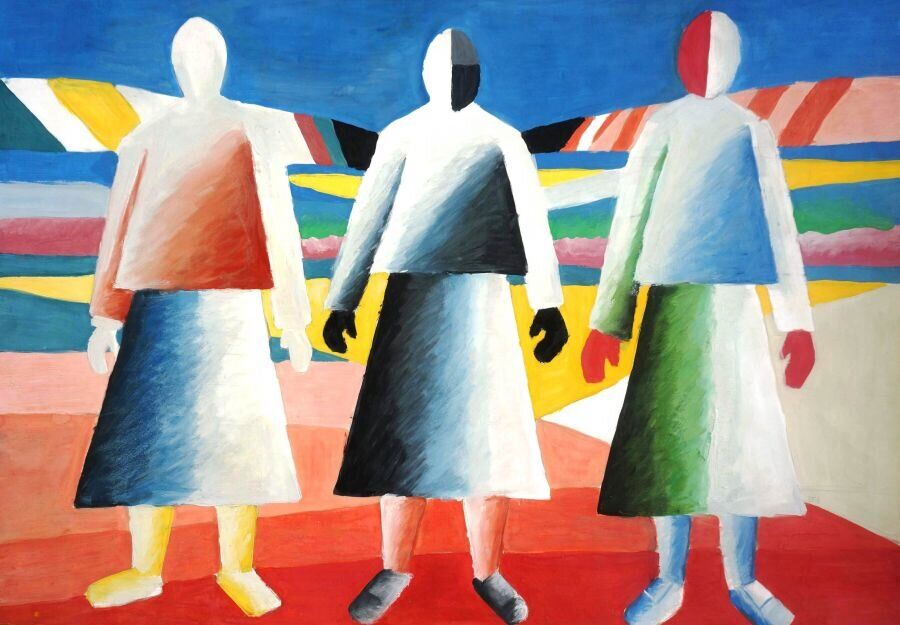 Казимир Малевич. Девушки в поле. 1928-1929