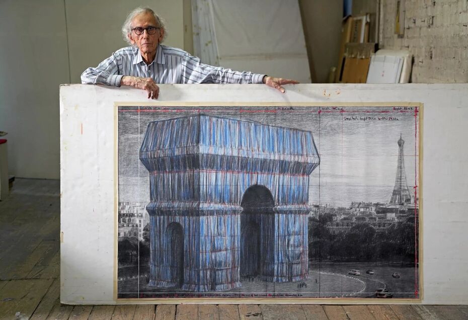 Христо Явашев с проектом Триумфальной арки