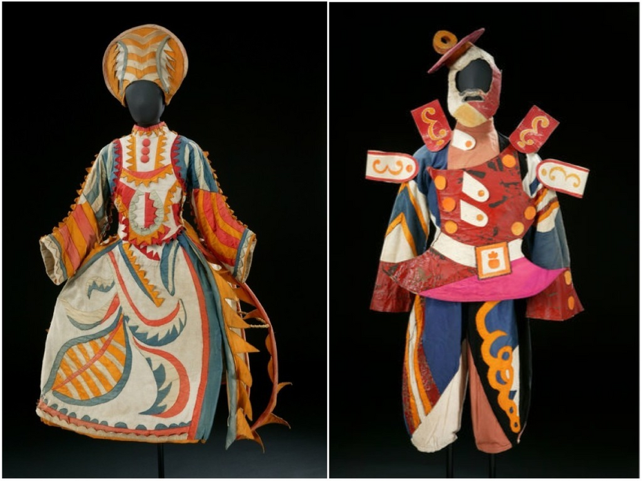 Михаил Ларионов. Костюмы к балету Дягилева «Повести скомороха». 1921 год